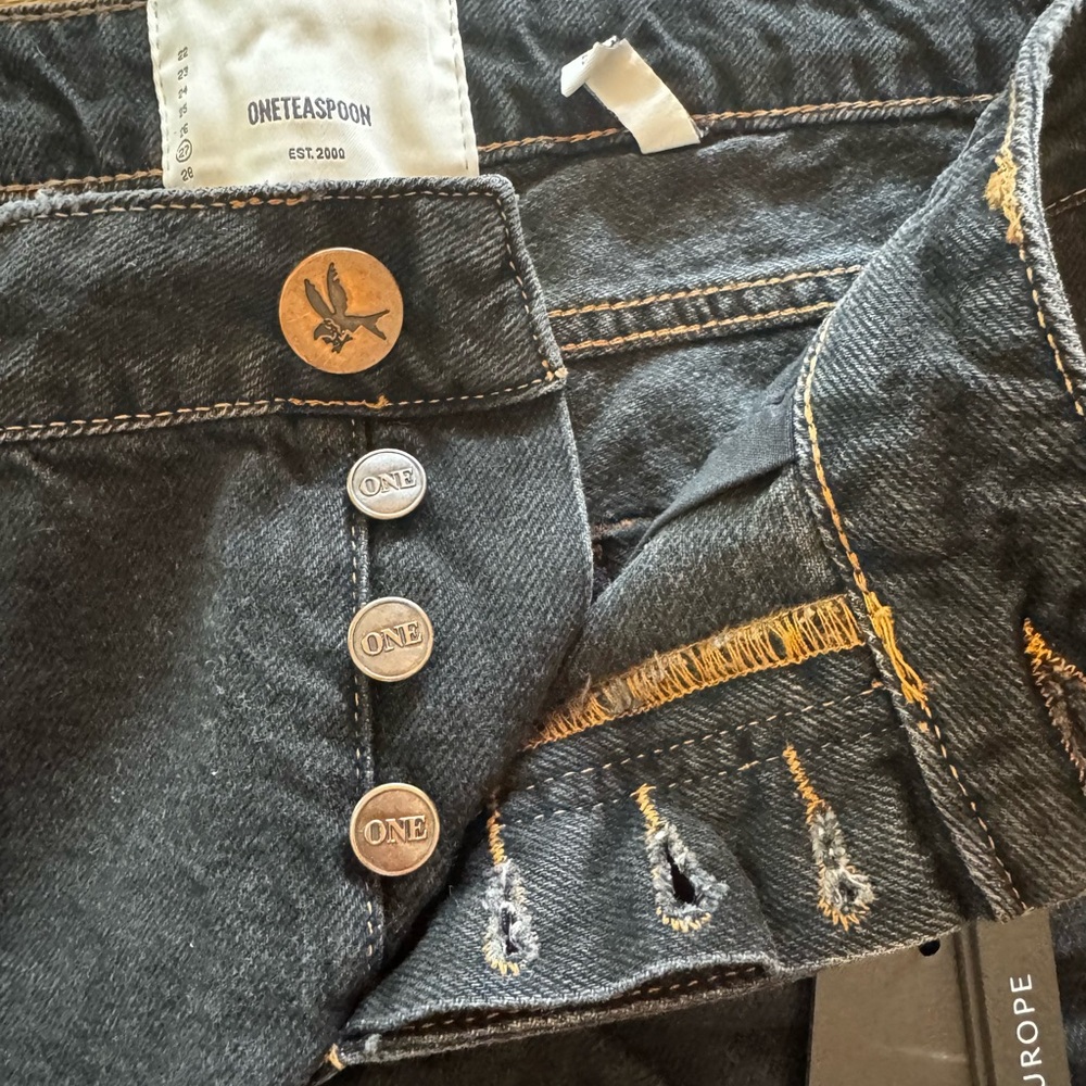 One Teaspoon Dukes Shorts in Worn Black Color - Picture 4 of 5